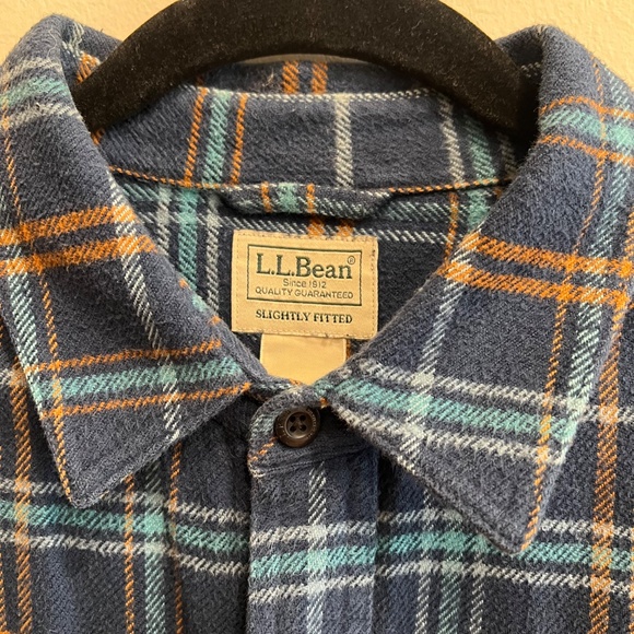 L.L. Bean Midnight Sky Organic Cotton Flannel - Picture 4 of 12